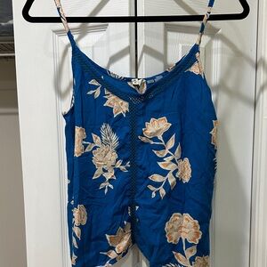 Roxy Floral Blue Women's Top